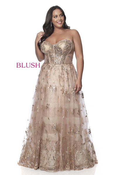 Blush Prom Dress Size Chart