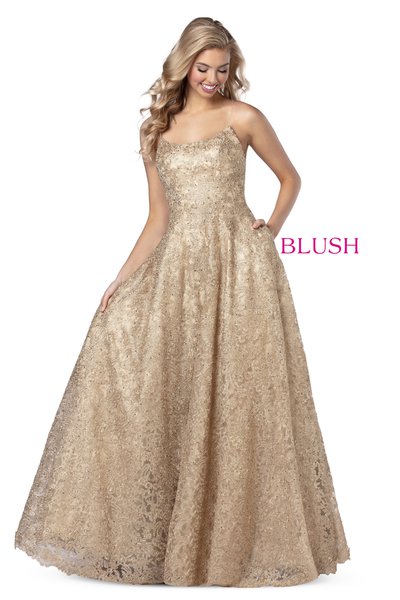blush prom gowns