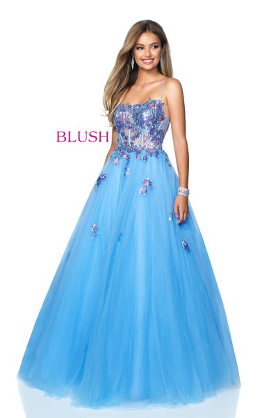 blush prom dresses
